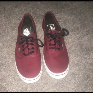 Vans maroon size 7.5 women